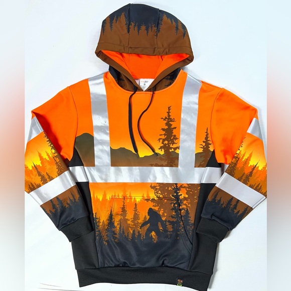 safety shirtz Other - Safety Shirtz Mens S- SS360 Wildland Sasquatch ANSI Class 3 Type-R Hoodie Orange